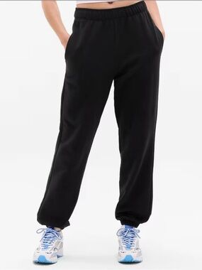 Athleta Black Relaxed Track Joggers